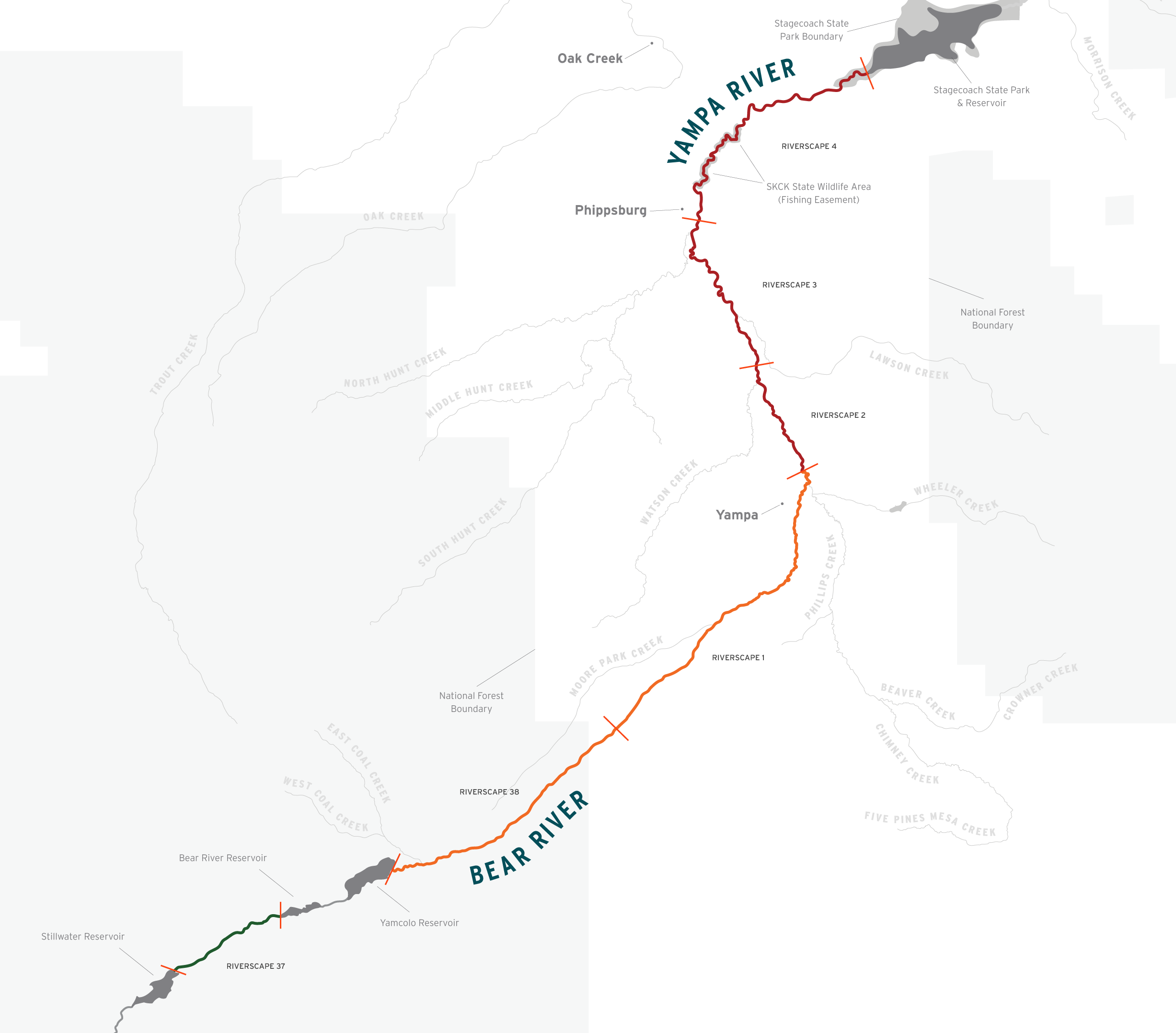 Non-consumptive water rights riverscape score