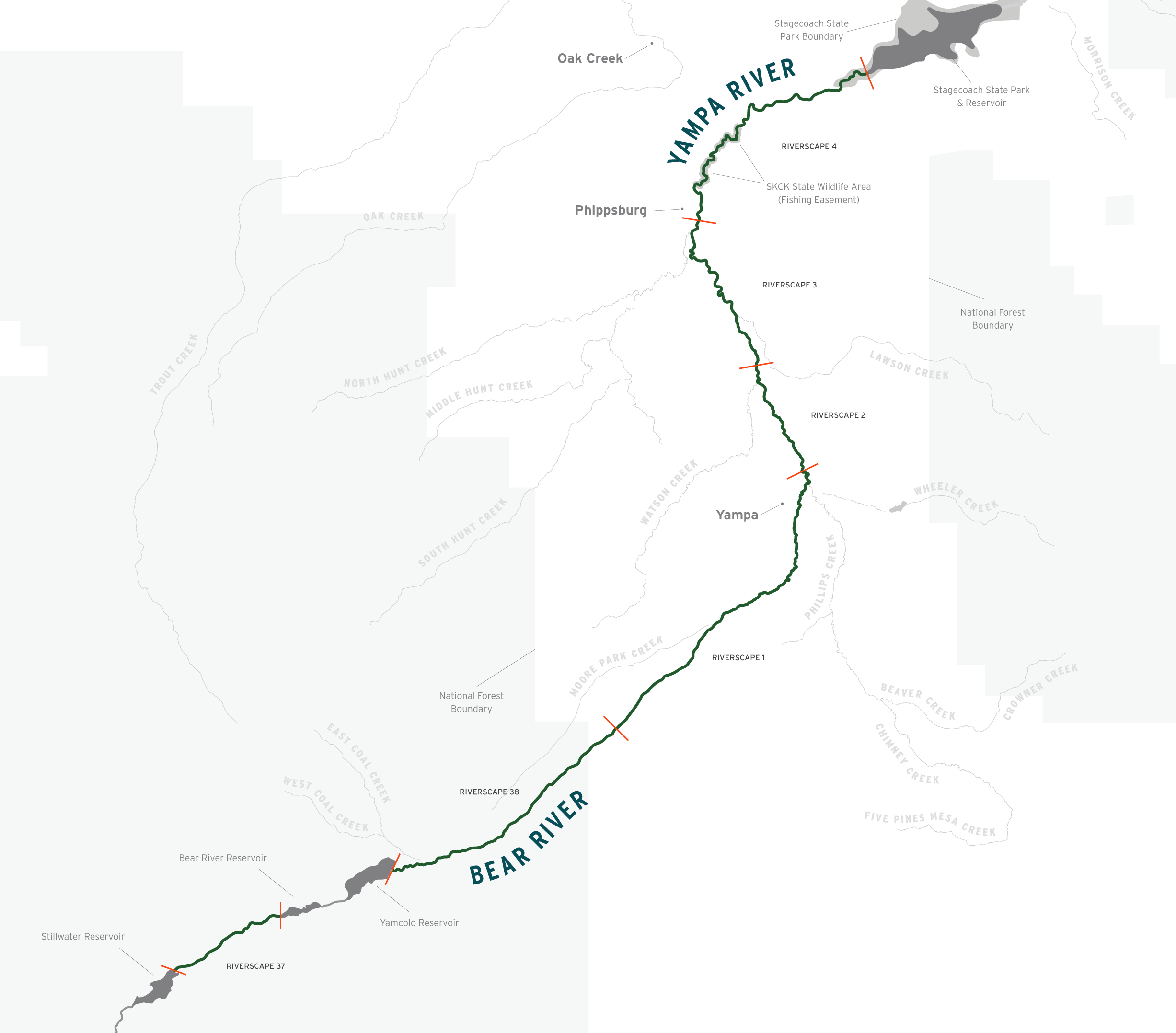 Upper Yampa dissolved oxygen riverscape scores