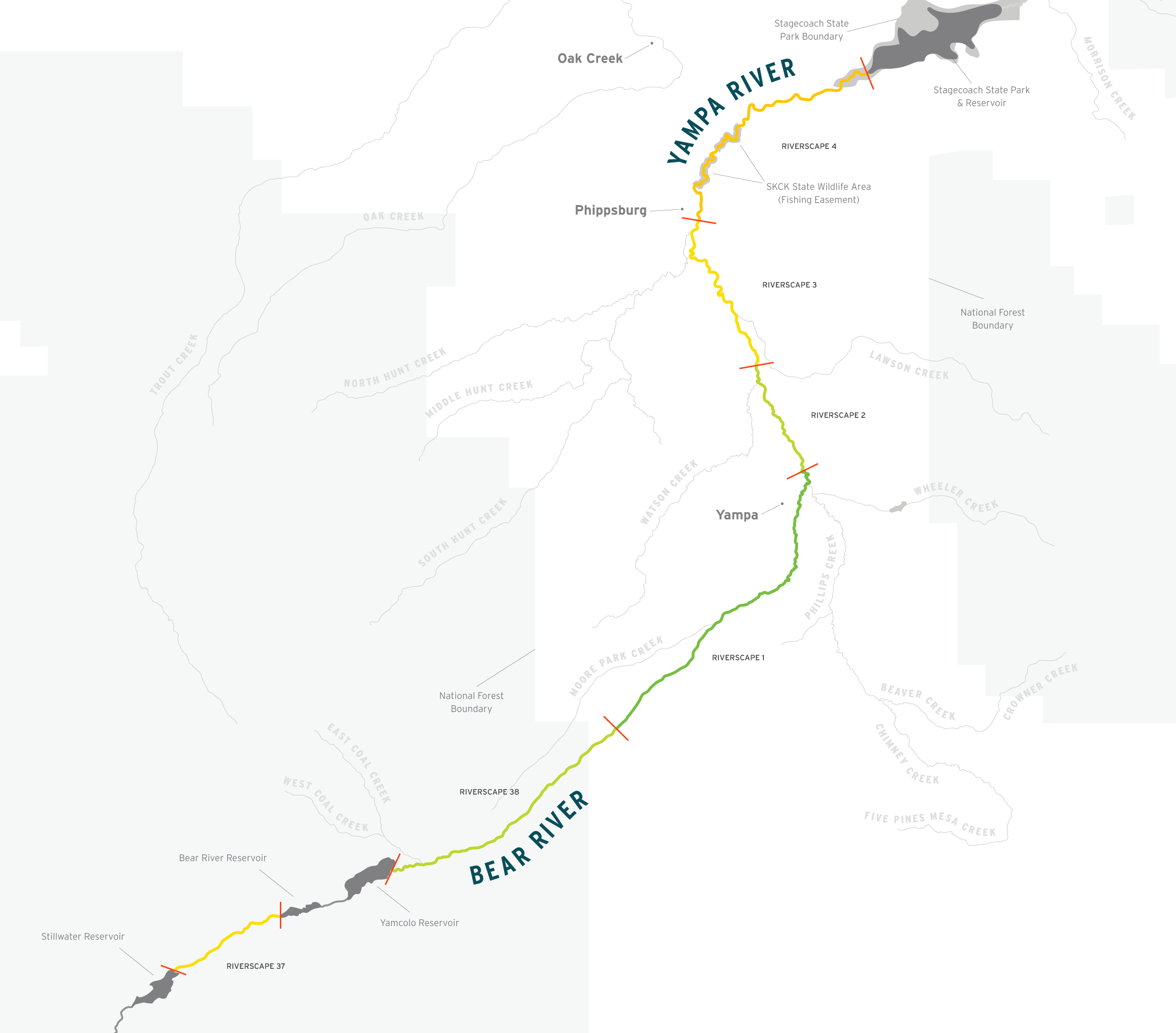 Upper Yampa macroinvertebrates biotic riverscape scores