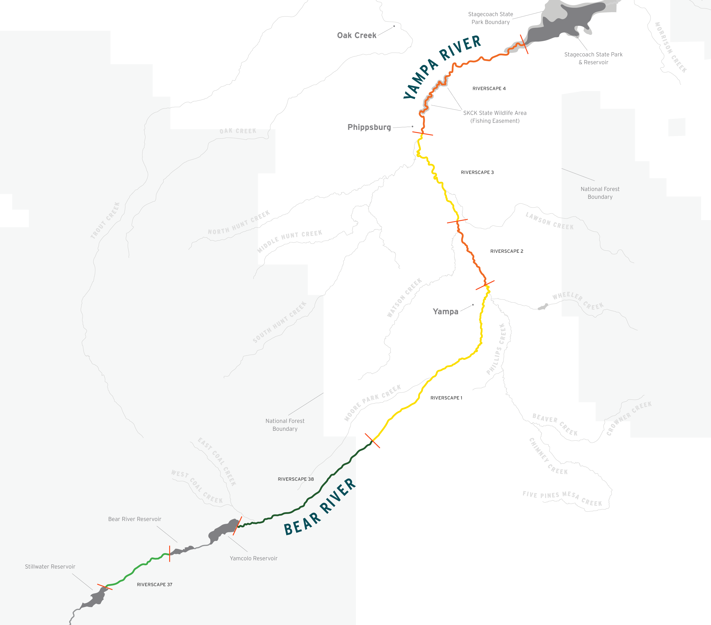 Upper Yampa microhabitat riverscape scores