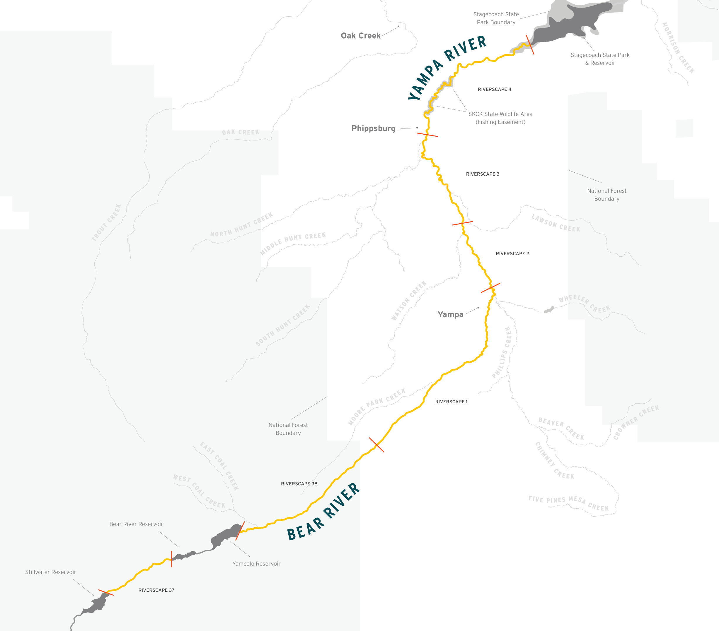 Upper Yampa hydrograph riverscape scores