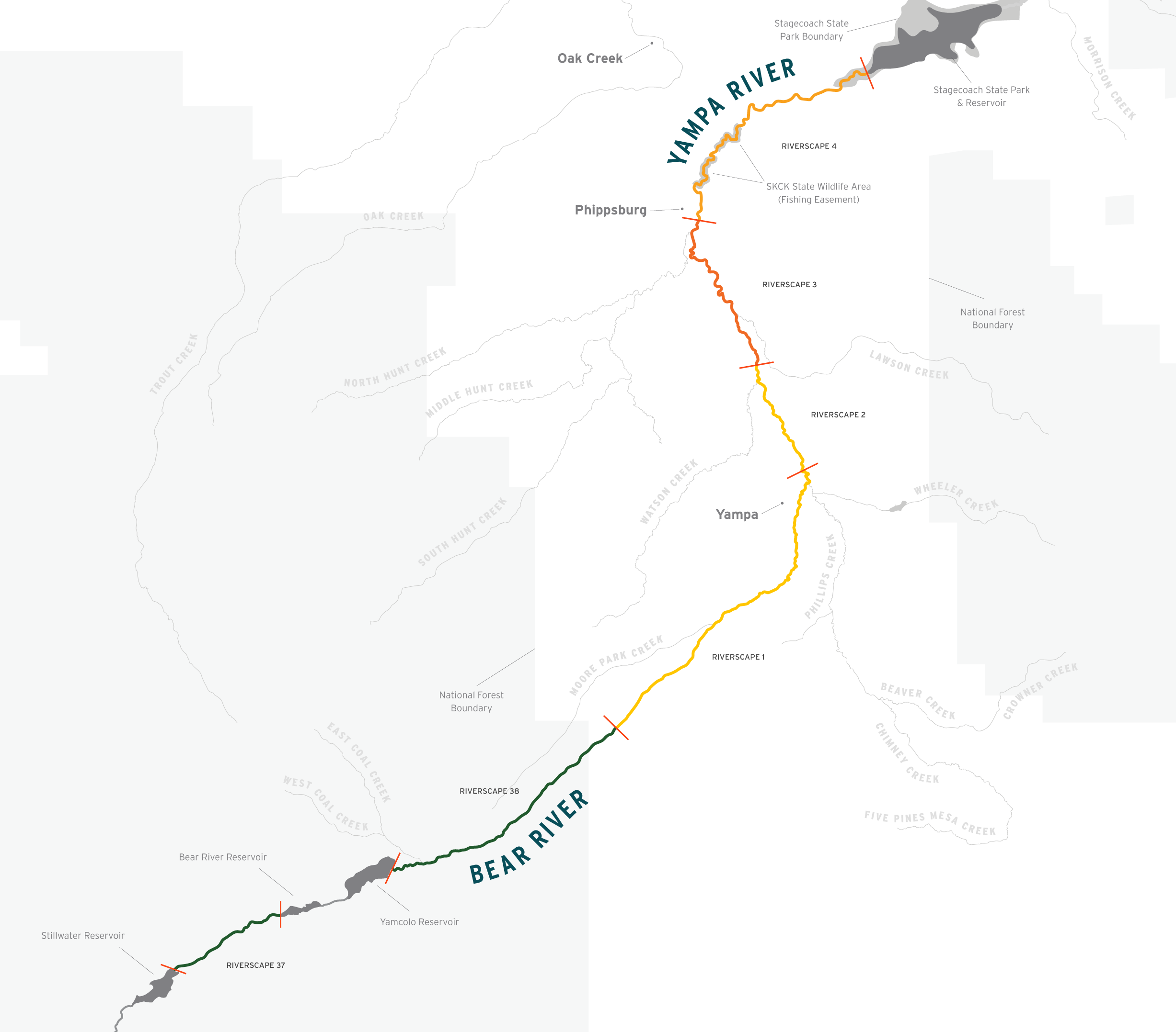 Upper Yampa vegetation structure riverscape scores