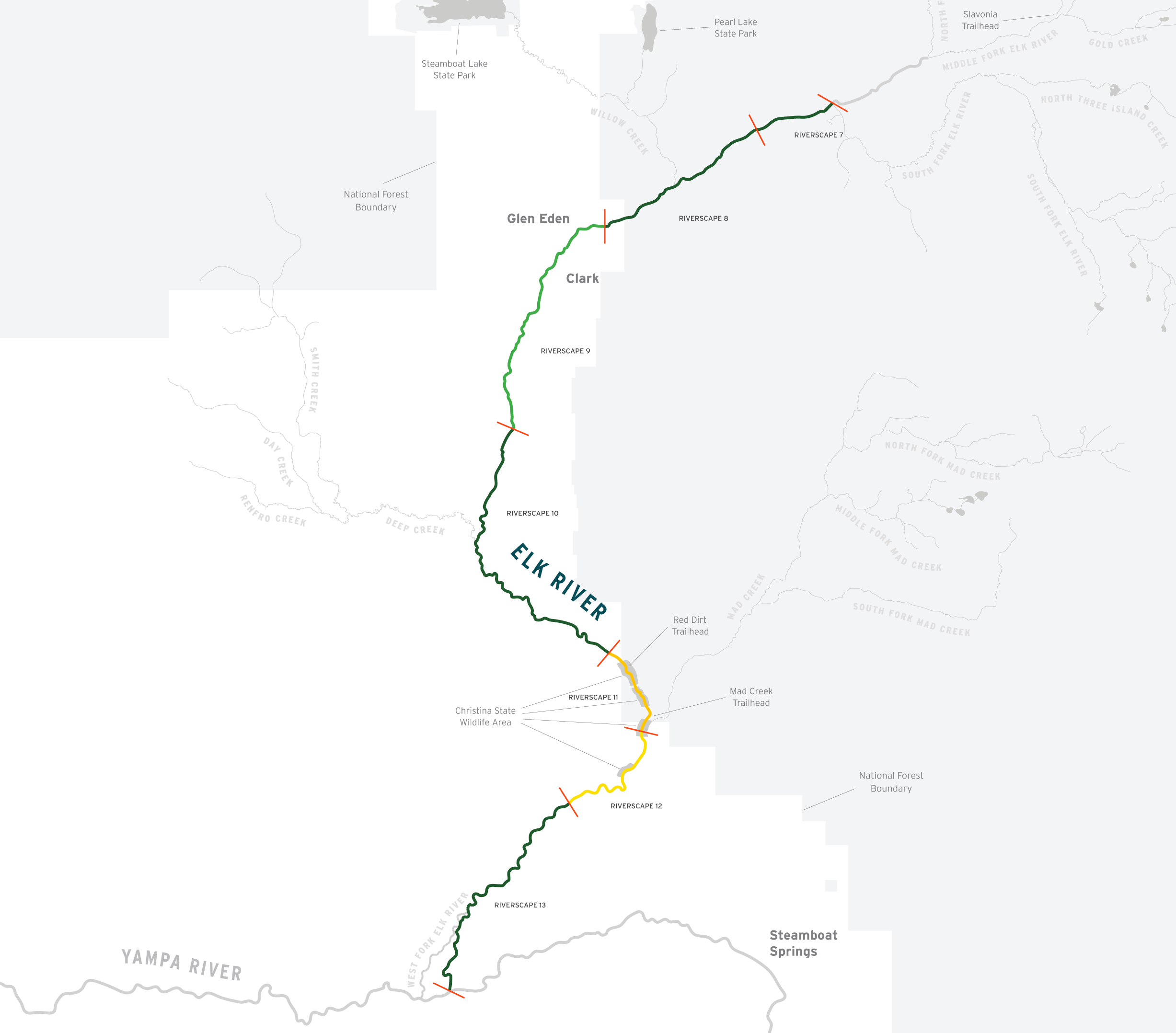 Elk River Segment Structural Complexity Category Riverscape Scores